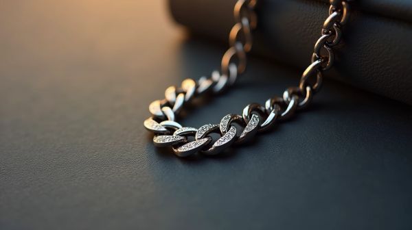 Chaine cubaine argent : un bijou élégant pour homme au design stylé